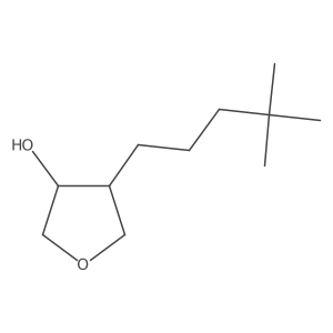 rac-(3R,4S)-4-(4,4-dimethylpentyl)oxolan-3-ol Structure