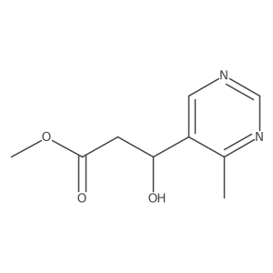 methyl (3S)-3-hydroxy-3-(4-methylpyrimidin-5-yl)propanoate Structure