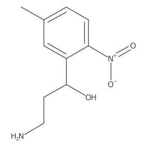 (1S)-3-amino-1-(5-methyl-2-nitrophenyl)propan-1-ol结构式