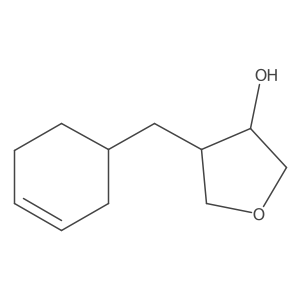 rac-(3R,4S)-4-[(cyclohex-3-en-1-yl)methyl]oxolan-3-ol Structure