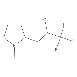(2R)-1,1,1-trifluoro-3-(1-methylpyrrolidin-2-yl)propan-2-ol结构式