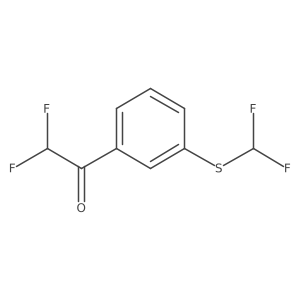1-{3-[(Difluoromethyl)sulfanyl]phenyl}-2,2-difluoroethan-1-one Structure