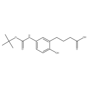 4-(5-{[(Tert-butoxy)carbonyl]amino}-2-hydroxyphenyl)butanoic acid Structure