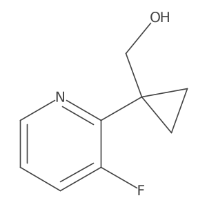 [1-(3-Fluoropyridin-2-yl)cyclopropyl]methanol Structure