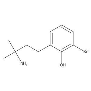 2-(3-Amino-3-methylbutyl)-6-bromophenol结构式