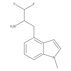 1,1-difluoro-3-(1-methyl-1H-indol-4-yl)propan-2-amine结构式