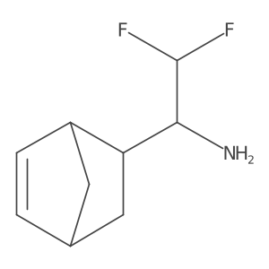 1-{Bicyclo[2.2.1]hept-5-en-2-yl}-2,2-difluoroethan-1-amine Structure