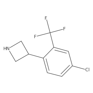 3-[4-Chloro-2-(trifluoromethyl)phenyl]azetidine结构式