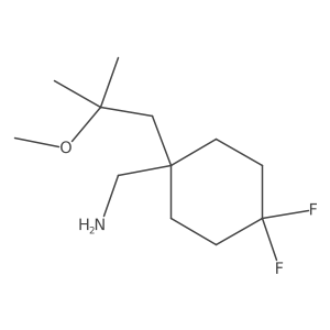 [4,4-Difluoro-1-(2-methoxy-2-methylpropyl)cyclohexyl]methanamine Structure