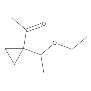 1-[1-(1-Ethoxyethyl)cyclopropyl]ethan-1-one Structure