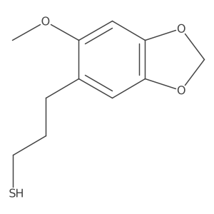 3-(6-Methoxy-1,3-dioxaindan-5-yl)propane-1-thiol Structure