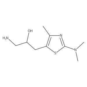 1-Amino-3-[2-(dimethylamino)-4-methyl-1,3-thiazol-5-yl]propan-2-ol Structure