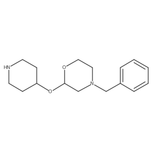 4-Benzyl-2-(piperidin-4-yloxy)morpholine结构式