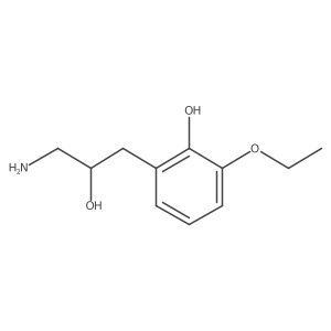 2-(3-Amino-2-hydroxypropyl)-6-ethoxyphenol Structure