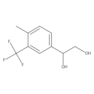 1-[4-Methyl-3-(trifluoromethyl)phenyl]ethane-1,2-diol结构式