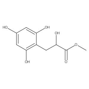 Methyl 2-hydroxy-3-(2,4,6-trihydroxyphenyl)propanoate Structure