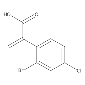 2-(2-Bromo-4-chlorophenyl)prop-2-enoic acid Structure