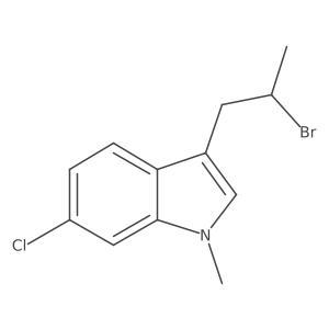 3-(2-bromopropyl)-6-chloro-1-methyl-1H-indole Structure