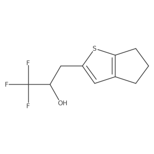 3-{4H,5H,6H-cyclopenta[b]thiophen-2-yl}-1,1,1-trifluoropropan-2-ol Structure