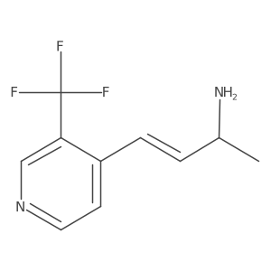 4-[3-(Trifluoromethyl)pyridin-4-yl]but-3-en-2-amine结构式