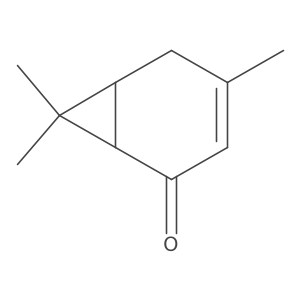 (1R,6S)-4,7,7-Trimethylbicyclo[4.1.0]hept-3-en-2-one结构式