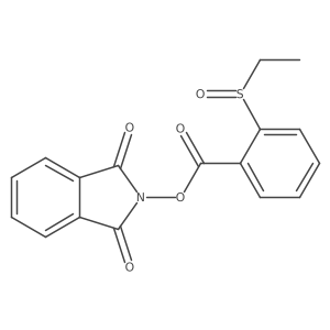 1,3-dioxo-2,3-dihydro-1H-isoindol-2-yl 2-(ethanesulfinyl)benzoate结构式