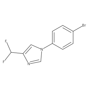 1-(4-Bromophenyl)-4-(difluoromethyl)imidazole Structure