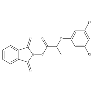 1,3-dioxo-2,3-dihydro-1H-isoindol-2-yl 2-(3,5-dichlorophenoxy)propanoate结构式