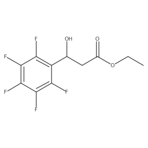 Ethyl 3-Hydroxy-3-(perfluorophenyl)propanoate Structure