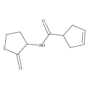 N-(2-oxothiolan-3-yl)cyclopent-3-ene-1-carboxamide结构式