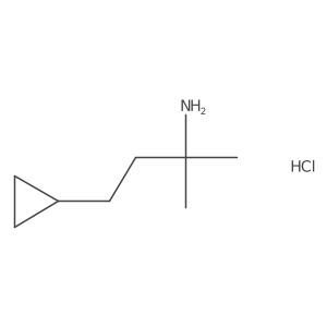 4-Cyclopropyl-2-methylbutan-2-amine hydrochloride Structure