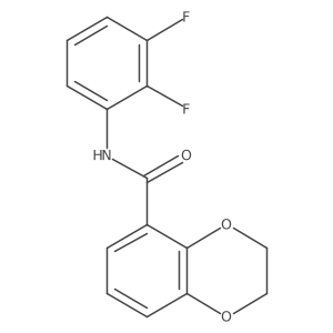 N-(2,3-difluorophenyl)-2,3-dihydro-1,4-benzodioxine-5-carboxamide结构式