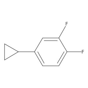 1,2-Difluoro-4-cyclopropylbenzene Structure