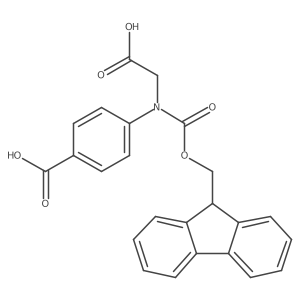 4-[(carboxymethyl)({[(9H-fluoren-9-yl)methoxy]carbonyl})amino]benzoic acid结构式