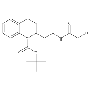 Tert-butyl 2-[2-(2-chloroacetamido)ethyl]-1,2,3,4-tetrahydroquinoline-1-carboxylate结构式