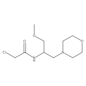 2-chloro-N-[1-methoxy-3-(morpholin-4-yl)propan-2-yl]acetamide结构式