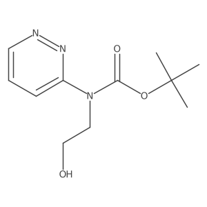 tert-butyl N-(2-hydroxyethyl)-N-(pyridazin-3-yl)carbamate Structure
