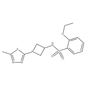 2-ethoxy-N-[1-(5-methyl-1,3,4-thiadiazol-2-yl)azetidin-3-yl]benzene-1-sulfonamide结构式