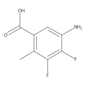 5-Amino-3,4-difluoro-2-methylbenzoic acid Structure