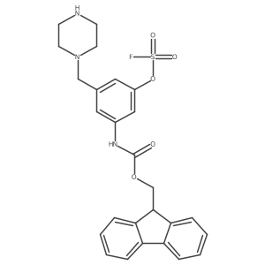 (9H-fluoren-9-yl)methyl N-{3-[(fluorosulfonyl)oxy]-5-[(piperazin-1-yl)methyl]phenyl}carbamate结构式