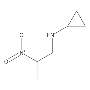 N-(2-nitropropyl)cyclopropanamine结构式