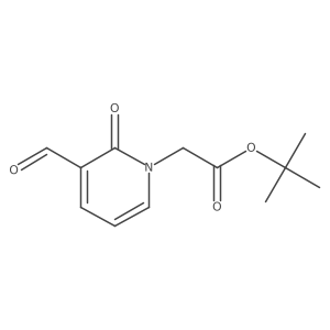 Tert-butyl 2-(3-formyl-2-oxo-1,2-dihydropyridin-1-yl)acetate结构式