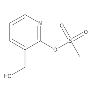 3-(Hydroxymethyl)pyridin-2-yl methanesulfonate结构式