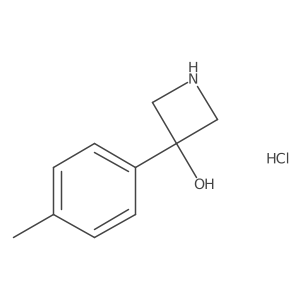 3-(4-Methylphenyl)azetidin-3-ol;hydrochloride Structure