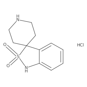 1H-Spiro[benzo[c]isothiazole-3,4'-piperidine] 2,2-dioxide hydrochloride结构式