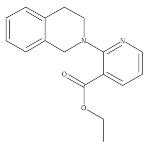 Ethyl 2-(1,2,3,4-tetrahydroisoquinolin-2-yl)nicotinate结构式