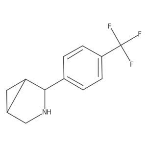 (1S,2R,5R)-2-[4-(Trifluoromethyl)phenyl]-3-azabicyclo[3.1.0]hexane Structure