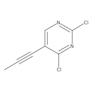 2,4-Dichloro-5-(prop-1-yn-1-yl)pyrimidine结构式