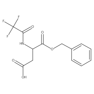 (3R)-4-(benzyloxy)-4-oxo-3-(2,2,2-trifluoroacetamido)butanoic acid结构式