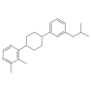 4,5-Dimethyl-6-{4-[6-(propan-2-yloxy)pyridin-2-yl]piperazin-1-yl}pyrimidine结构式